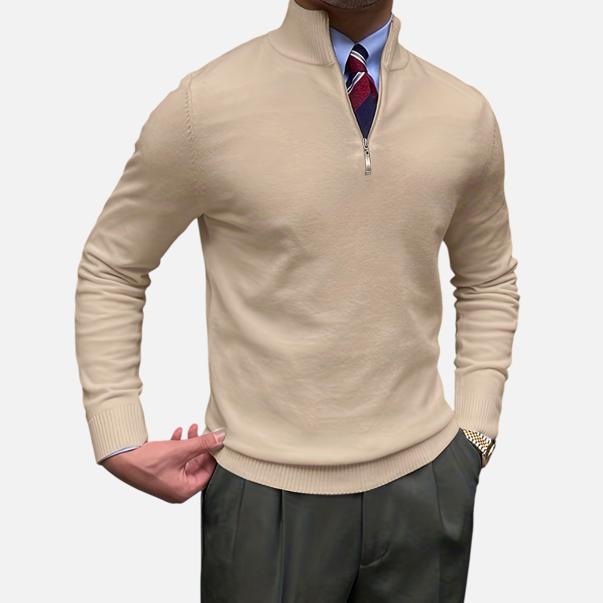 Beverly Moda | Men’s Timeless Long-Sleeve Sweater