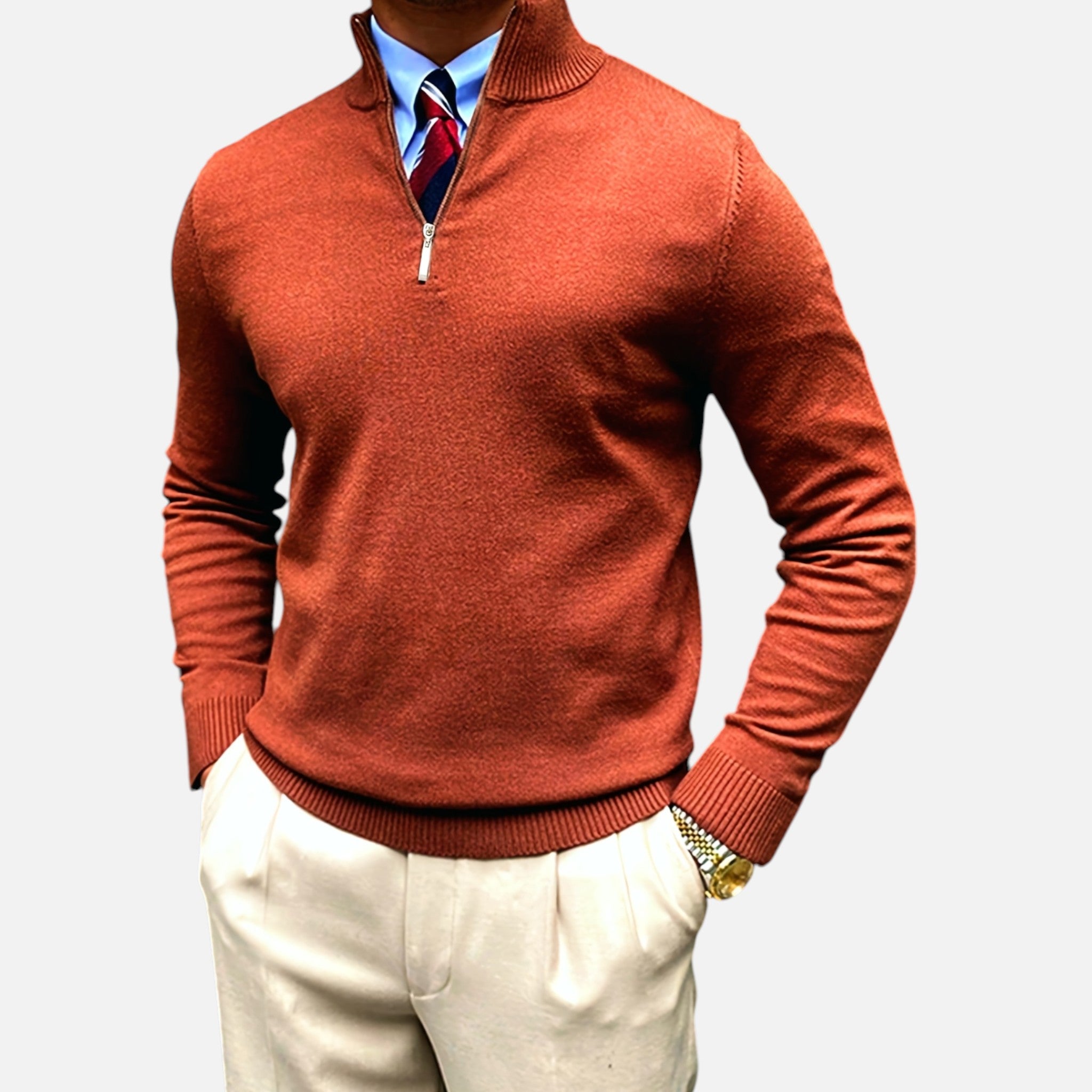 Beverly Moda | Men’s Timeless Long-Sleeve Sweater