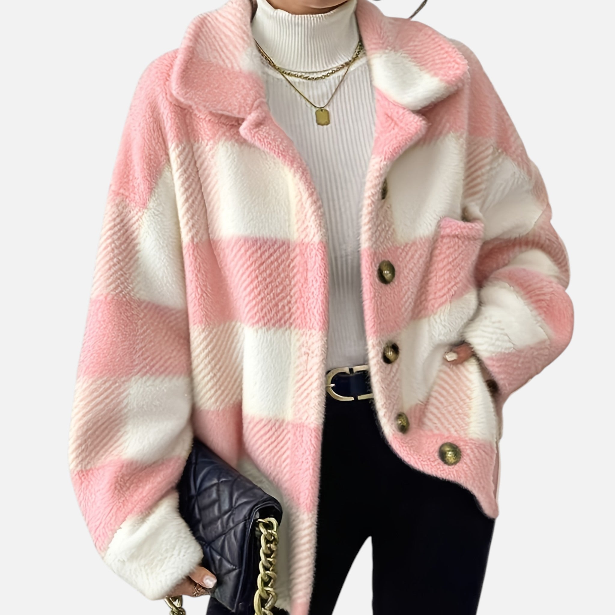 Beverly Moda | Women’s Heritage Plaid Fleece Jacket