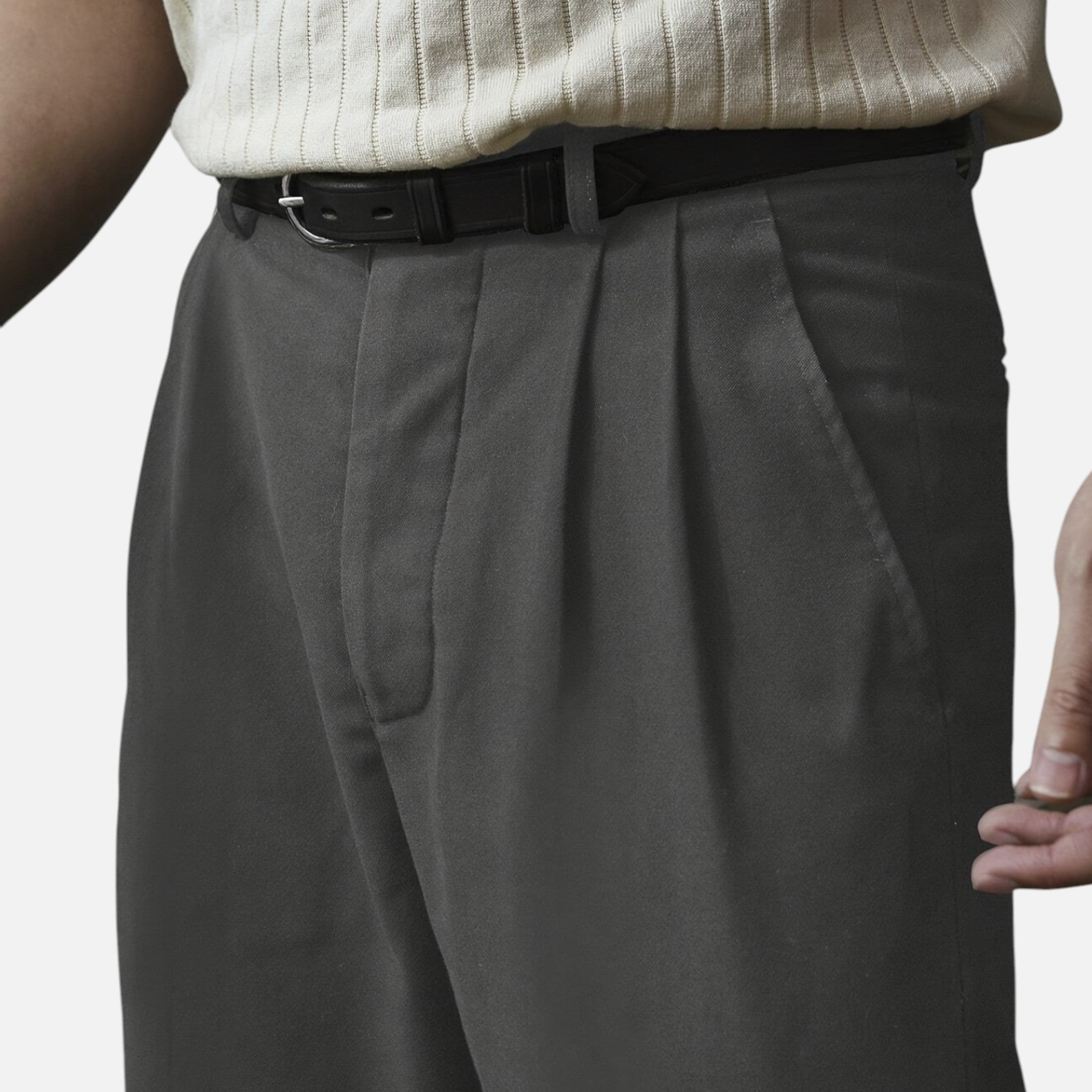 Beverly Moda | Men’s Classic Tailored Straight Pants