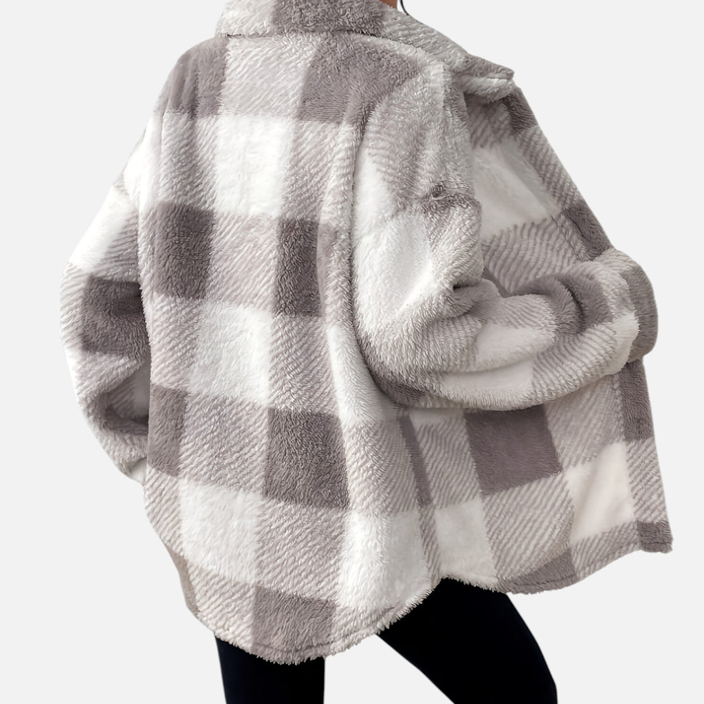 Beverly Moda | Women’s Heritage Plaid Fleece Jacket