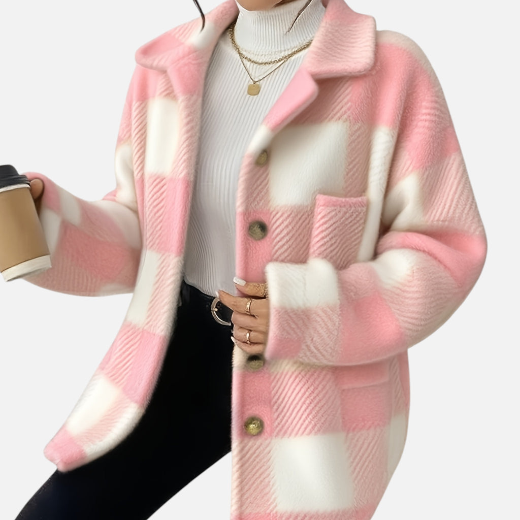 Beverly Moda | Women’s Heritage Plaid Fleece Jacket
