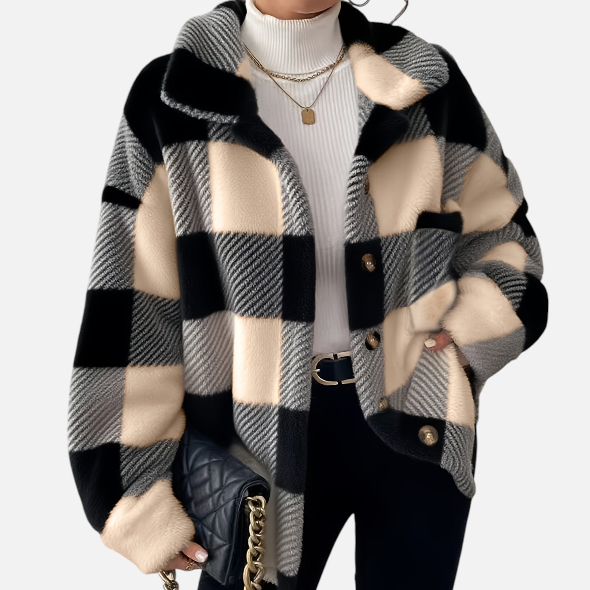 Beverly Moda | Women’s Heritage Plaid Fleece Jacket