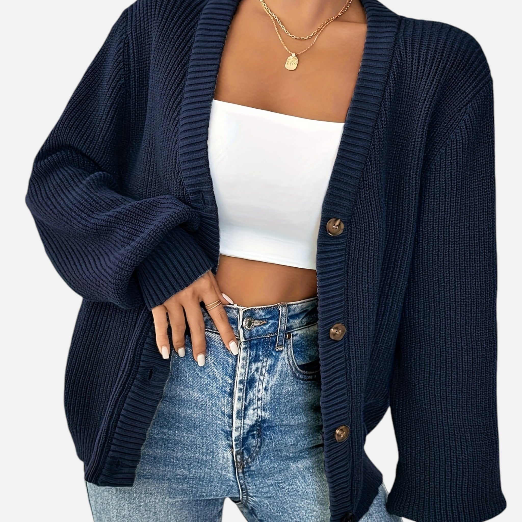 Beverly Moda | Women’s Timeless Elegant Cardigan