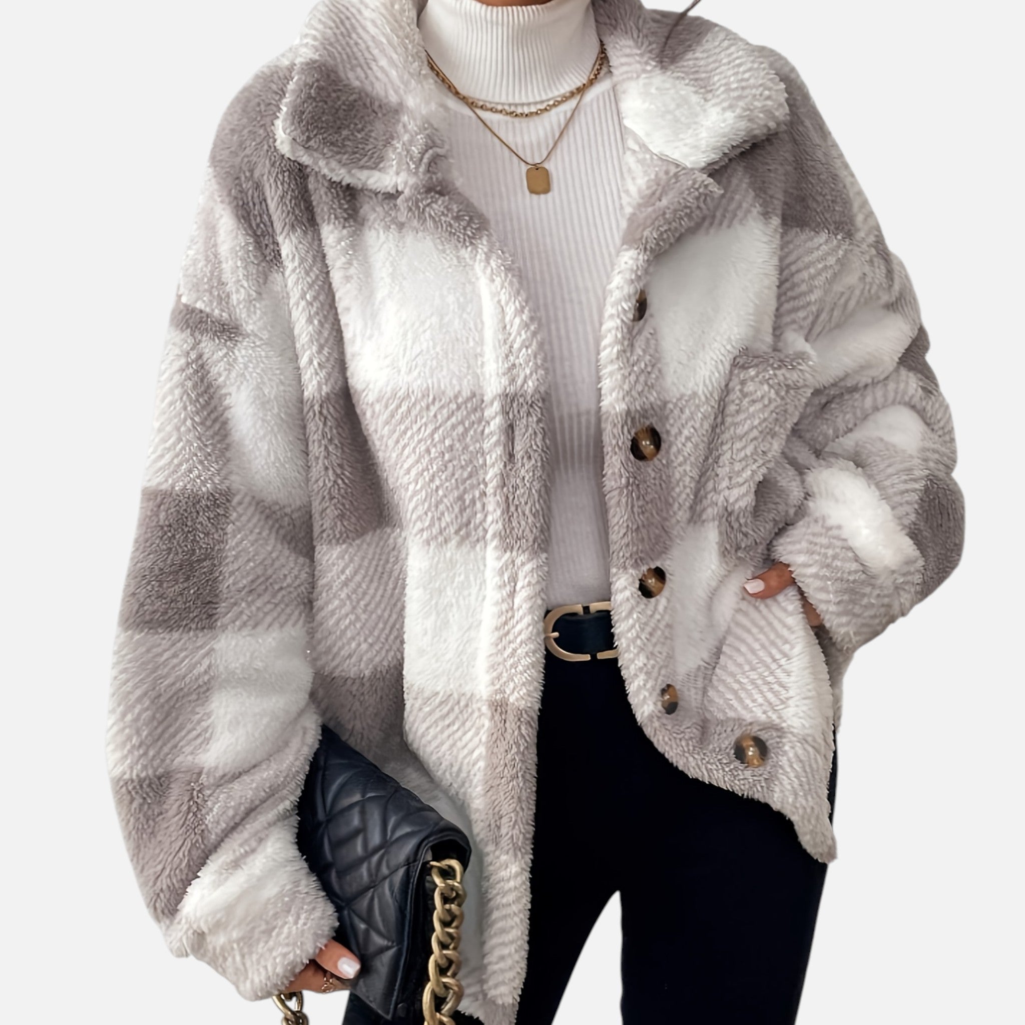 Beverly Moda | Women’s Heritage Plaid Fleece Jacket