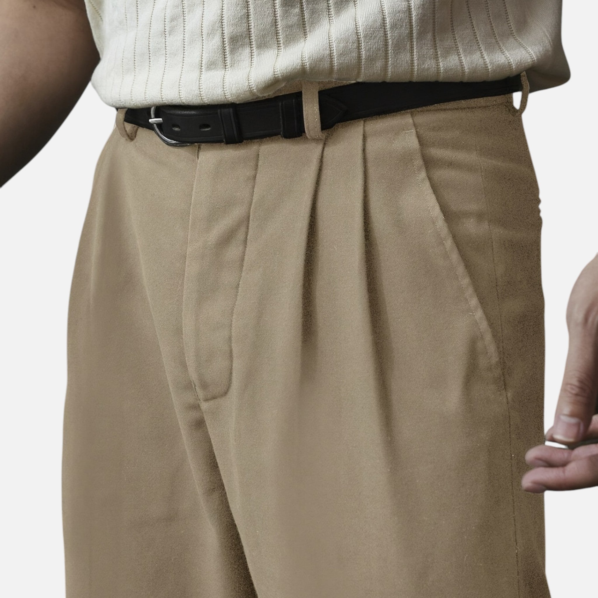 Beverly Moda | Men’s Classic Tailored Straight Pants