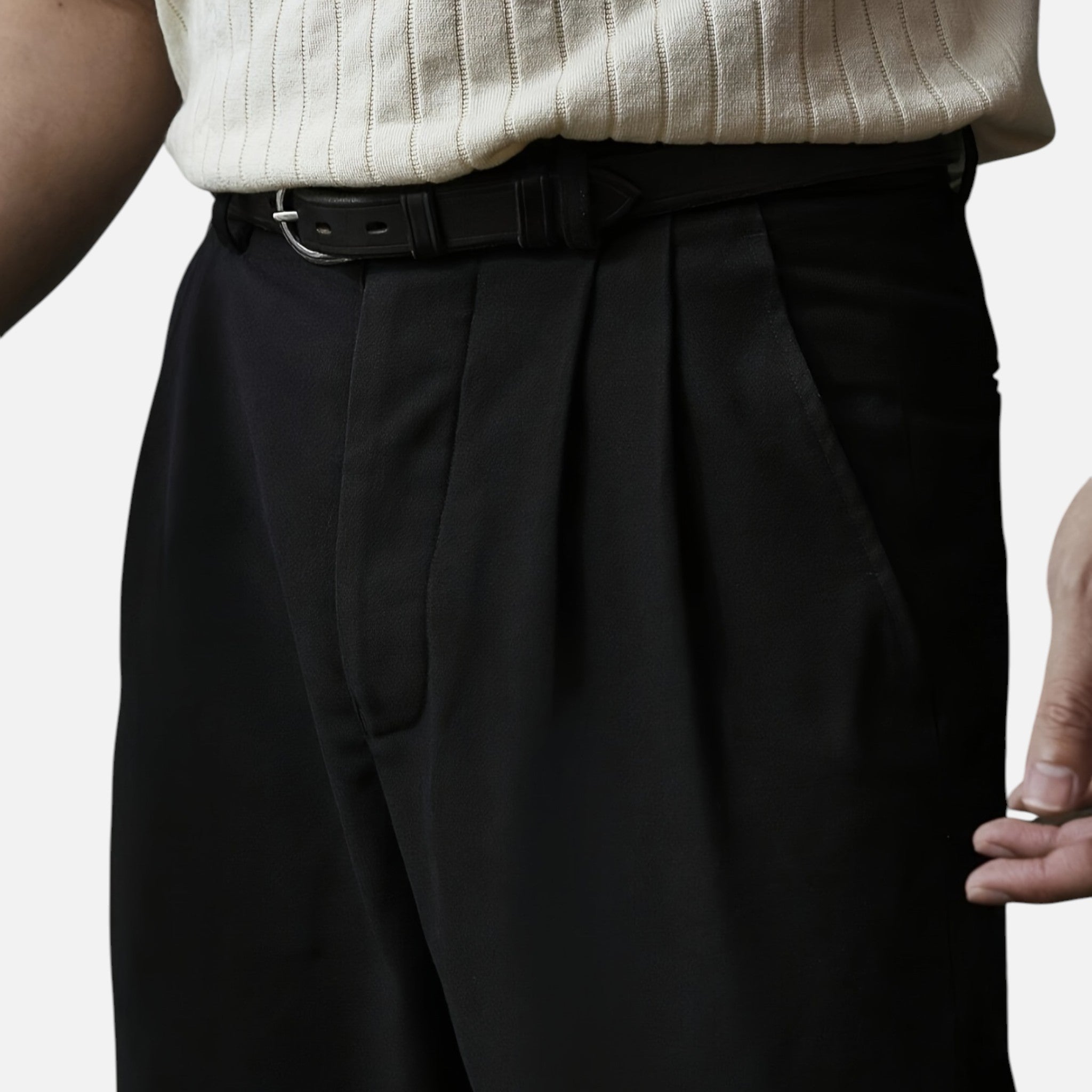 Beverly Moda | Men’s Classic Tailored Straight Pants