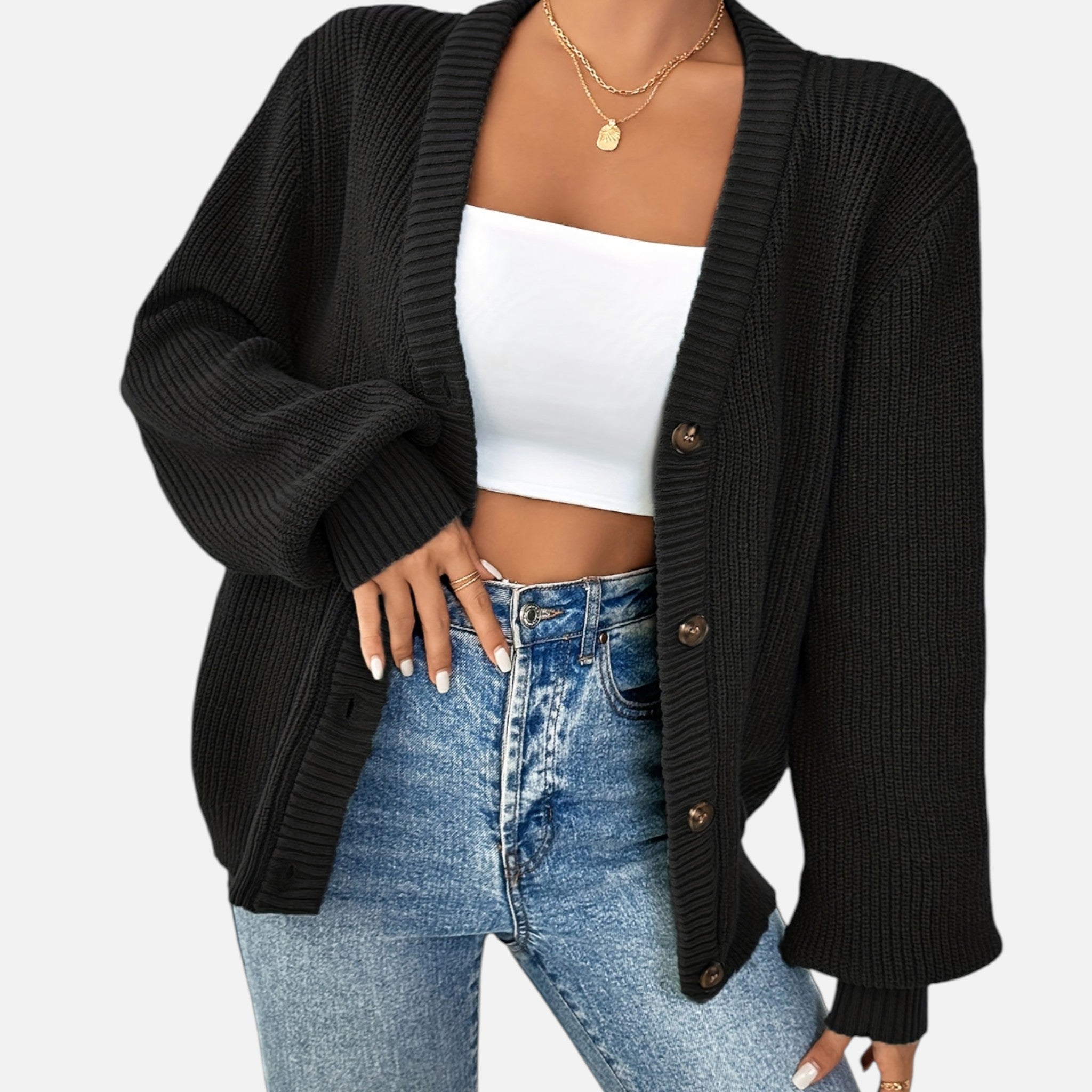 Beverly Moda | Women’s Timeless Elegant Cardigan