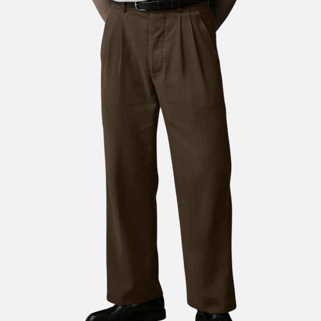 Beverly Moda | Men’s Classic Tailored Straight Pants