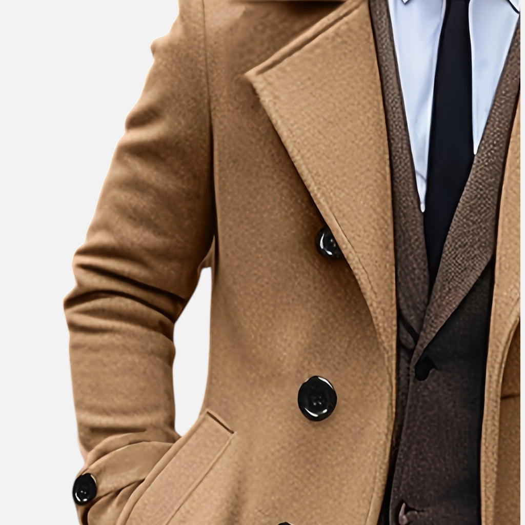 Beverly Moda | Men’s Classic Wool Overcoat