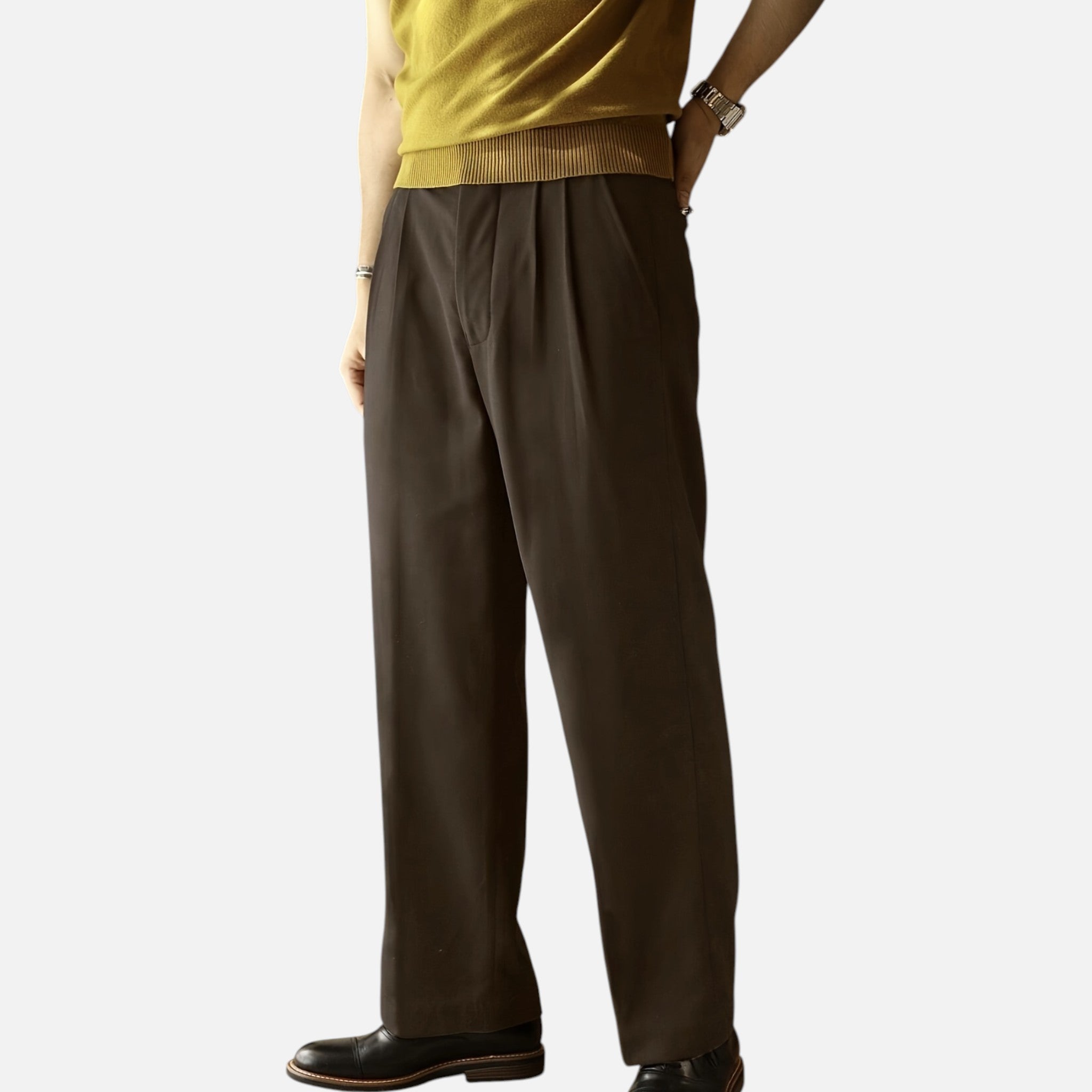 Beverly Moda | Men’s Classic Tailored Straight Pants