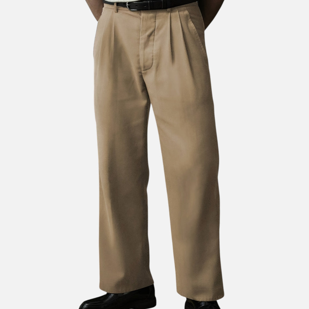Beverly Moda | Men’s Classic Tailored Straight Pants