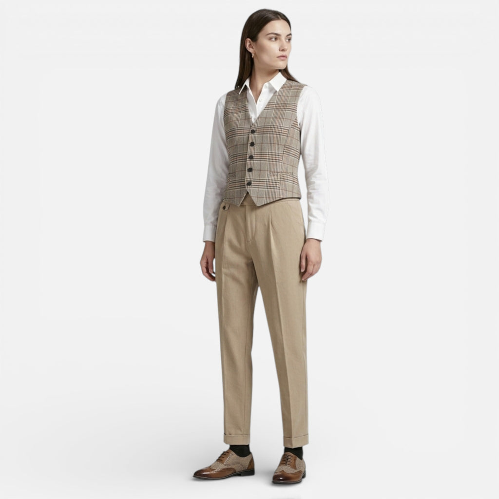 Beverly Moda | Women’s Heritage Tailored Waist-Cinched Top
