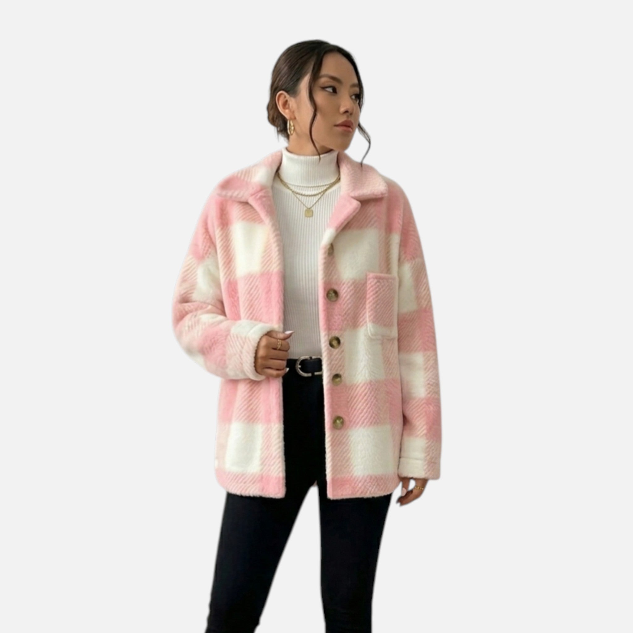 Beverly Moda | Women’s Heritage Plaid Fleece Jacket