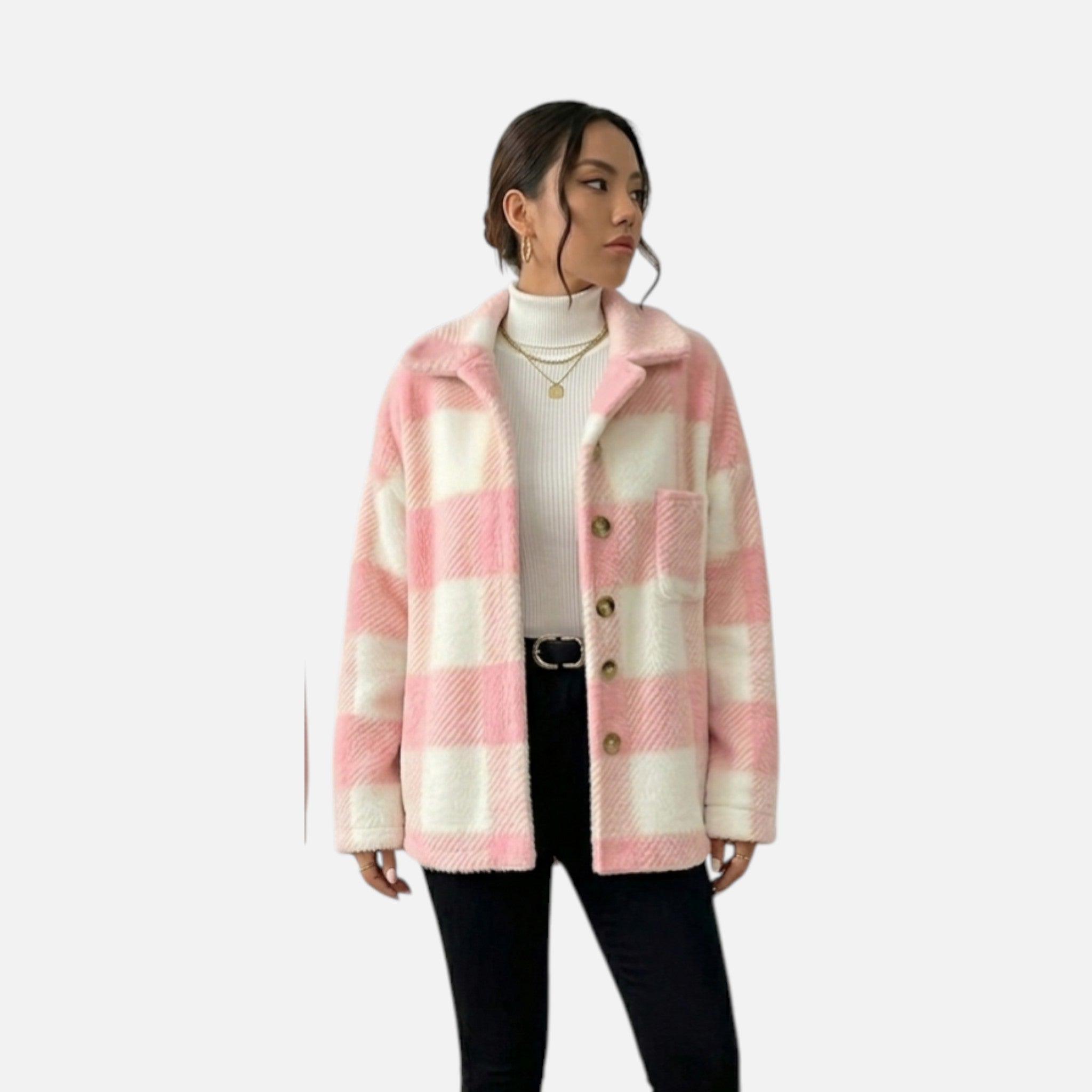 Beverly Moda | Women’s Heritage Plaid Fleece Jacket