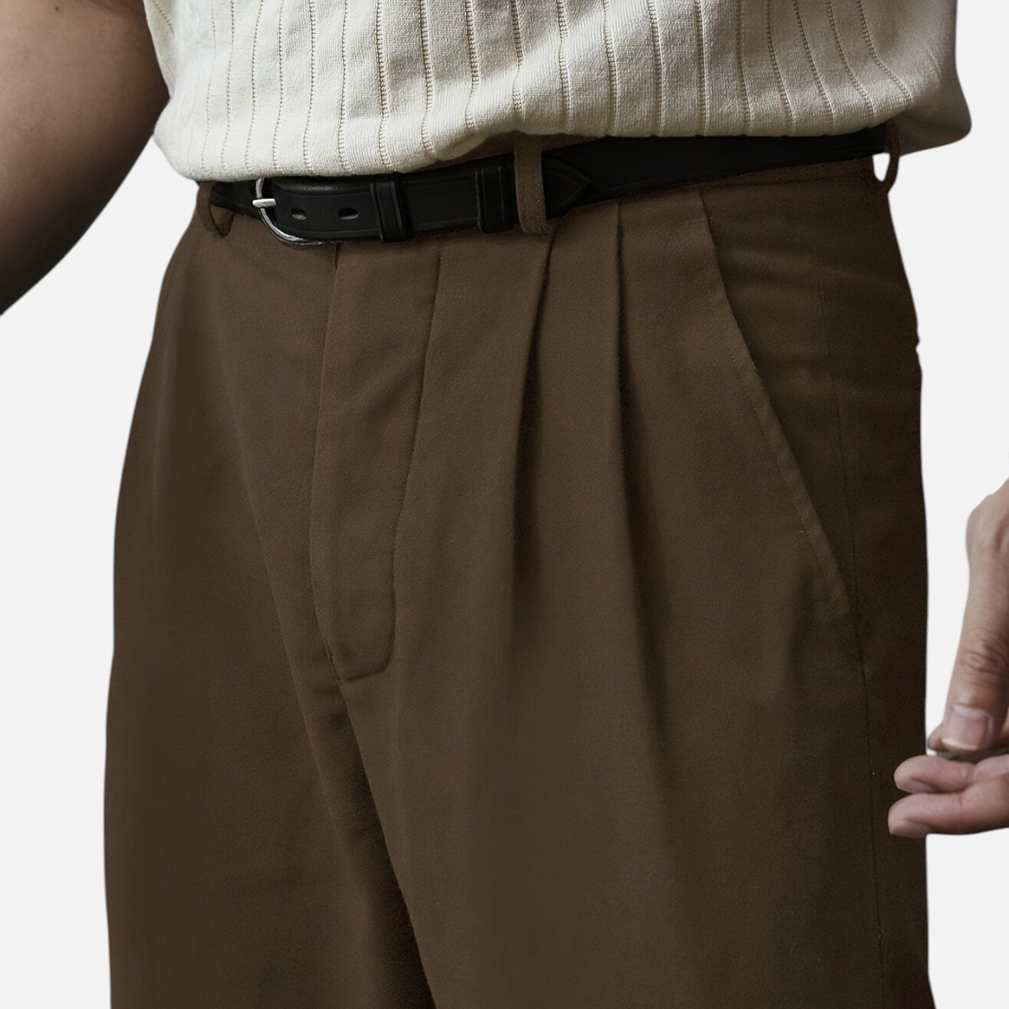 Beverly Moda | Men’s Classic Tailored Straight Pants