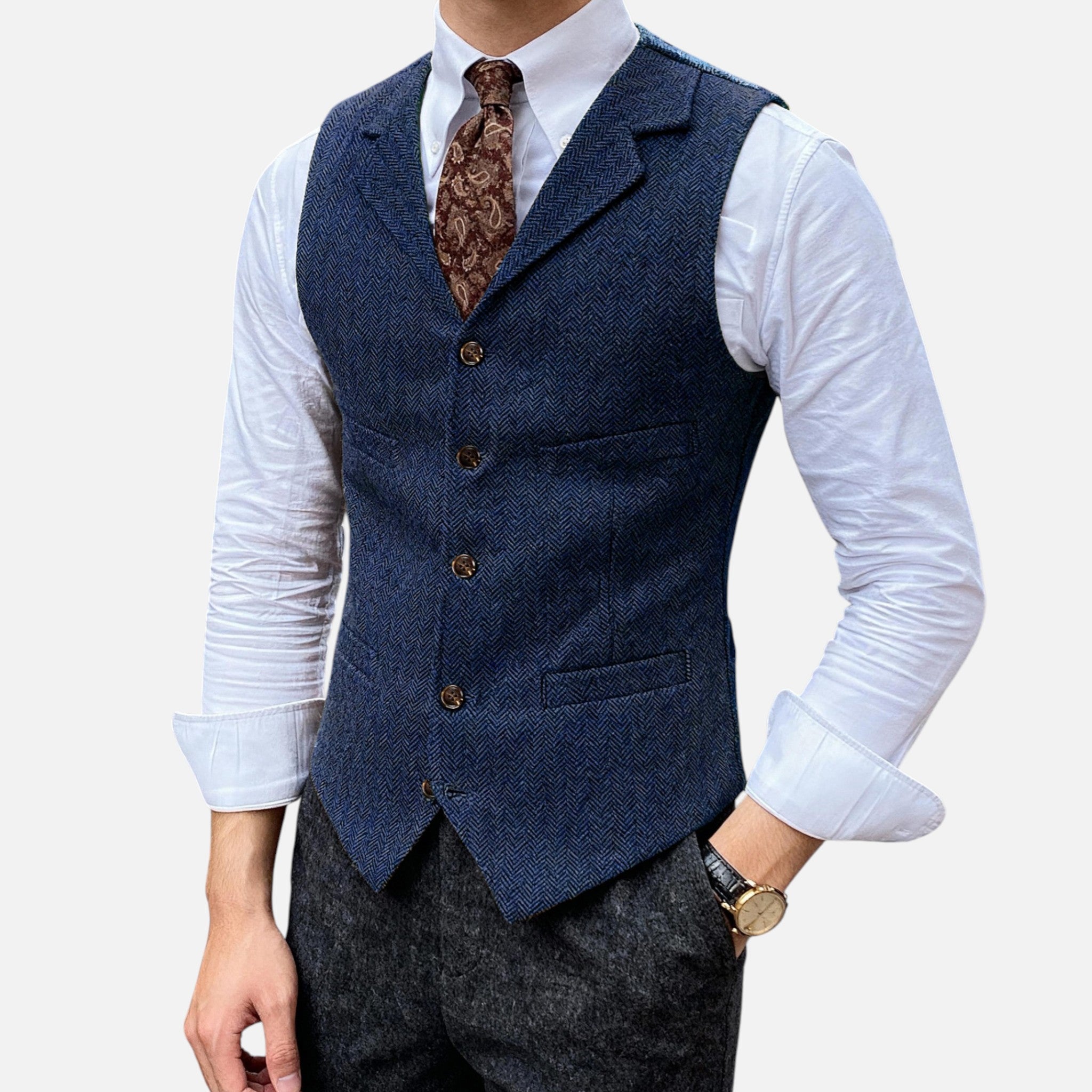 Beverly Moda | Men’s Vintage Wool Waistcoat