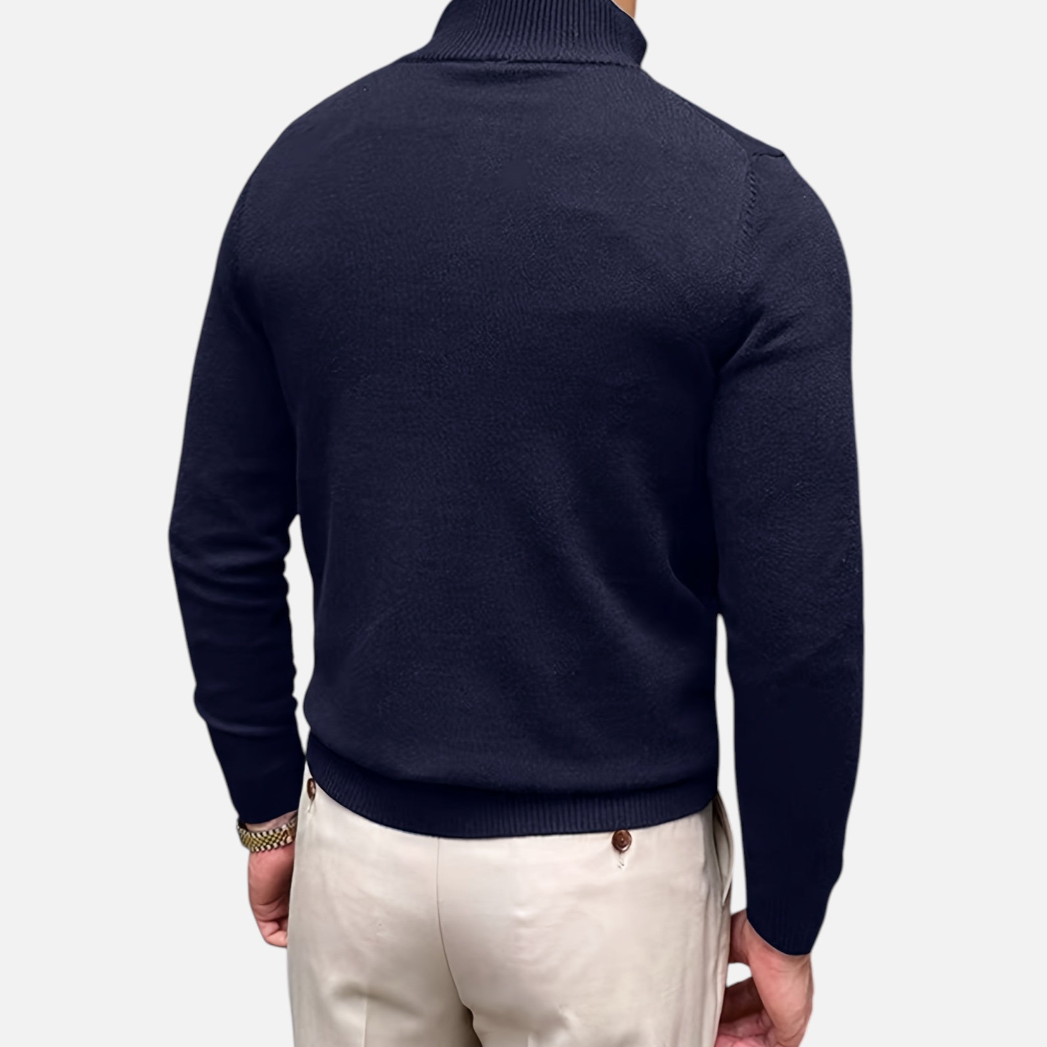 Beverly Moda | Men’s Timeless Long-Sleeve Sweater
