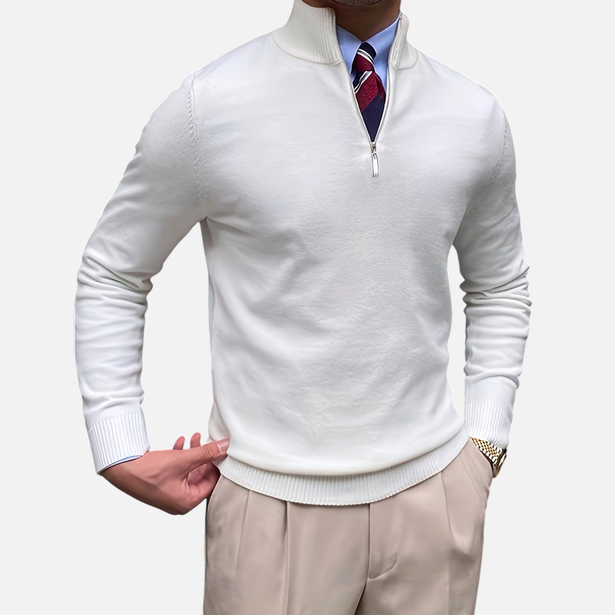 Beverly Moda | Men’s Timeless Long-Sleeve Sweater