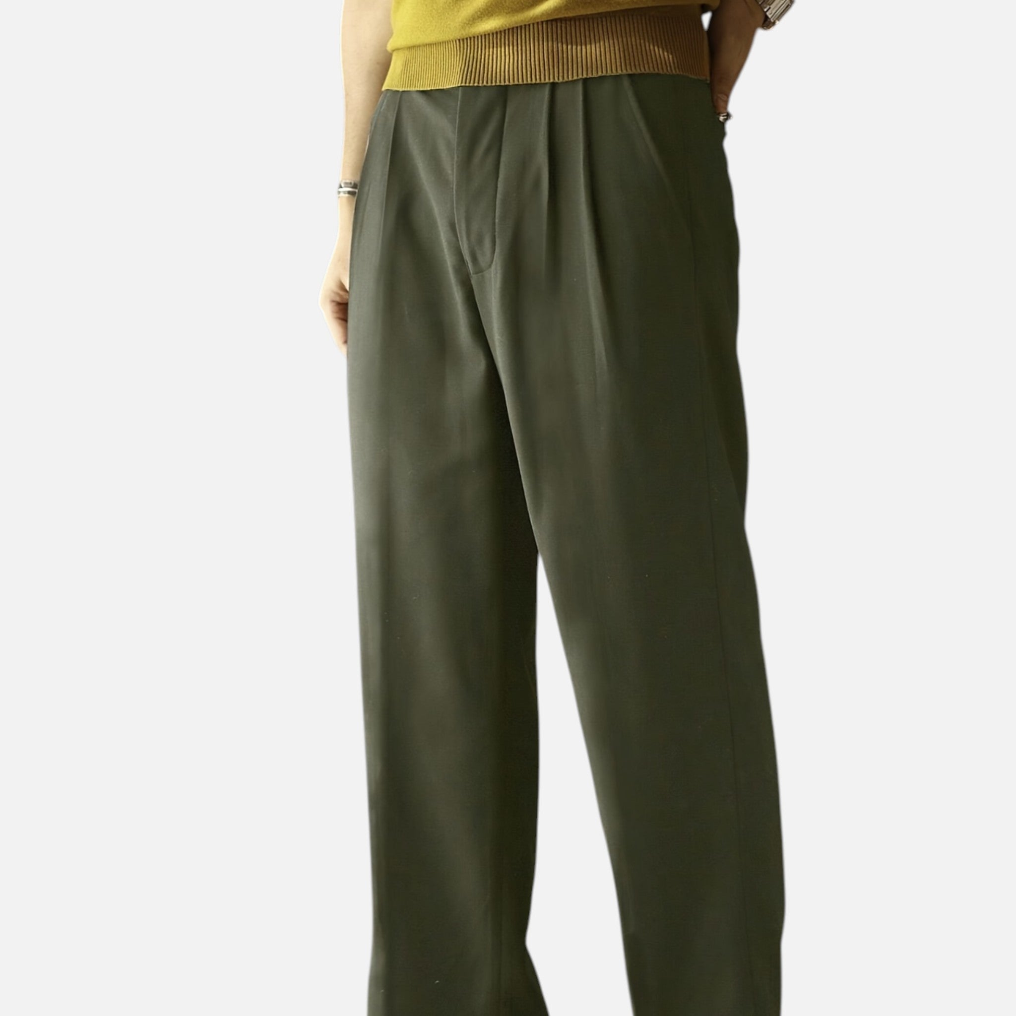 Beverly Moda | Men’s Classic Tailored Straight Pants