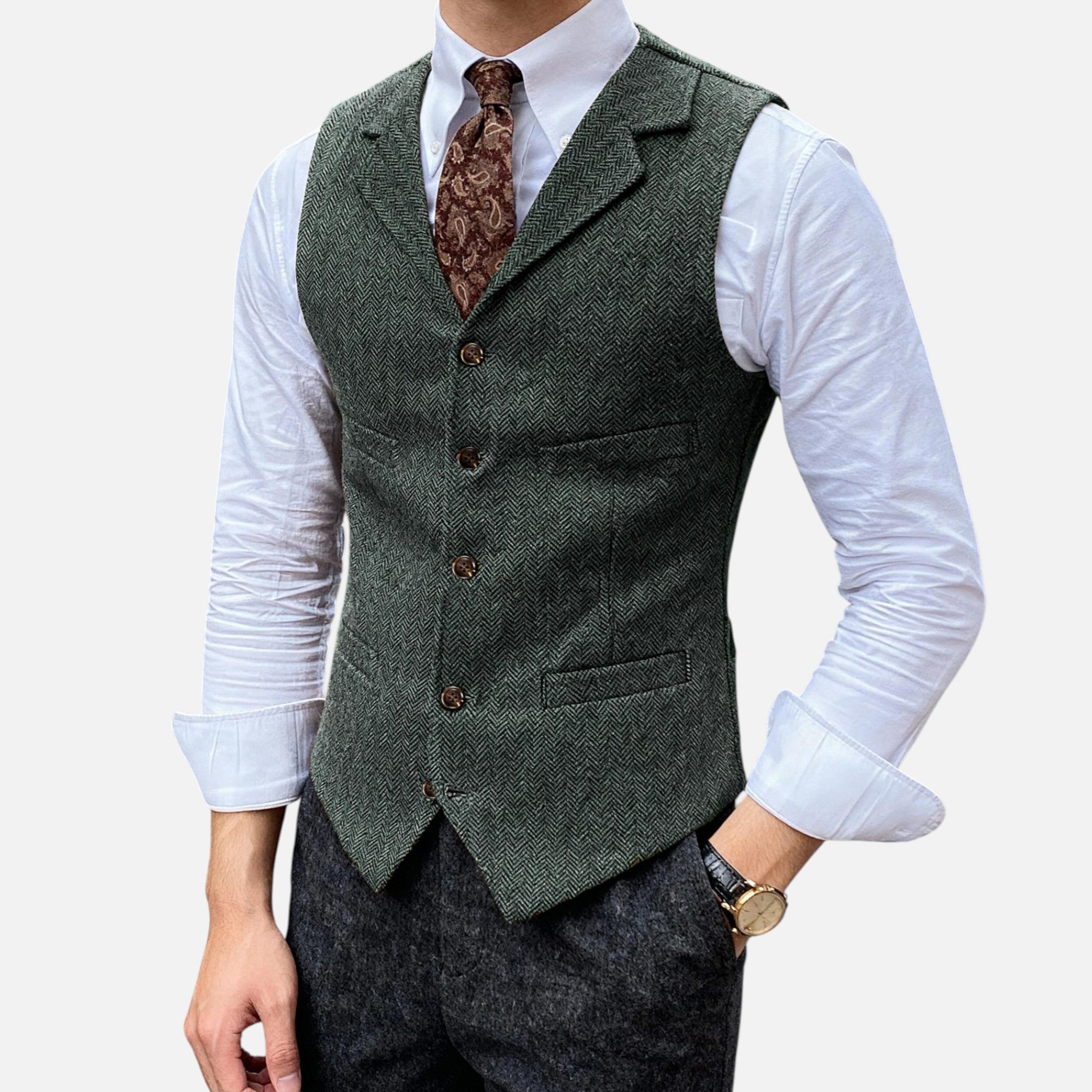 Beverly Moda | Men’s Vintage Wool Waistcoat